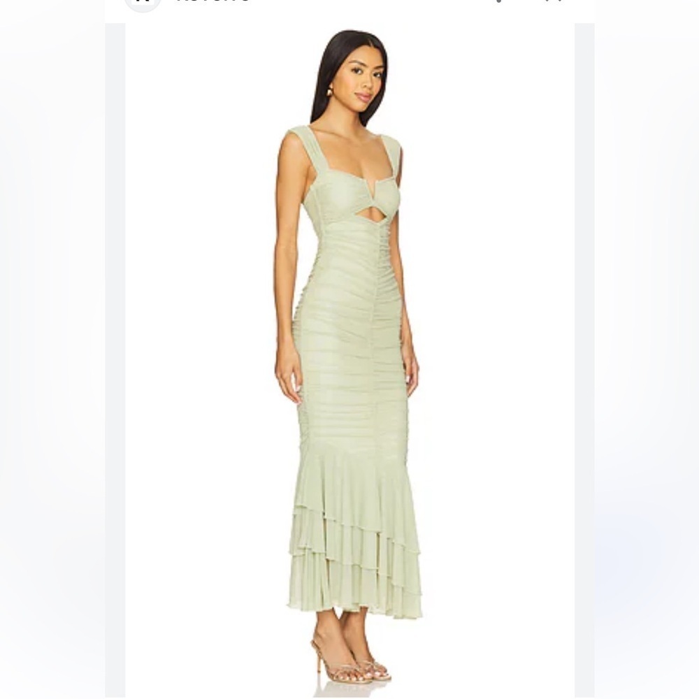 CHOUYATOU Women’S stretchy Ruched BodyCon Cocktail Dress - Picture 3 of 14